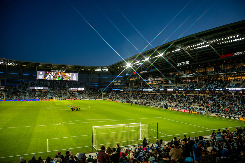 A picture of Allianz Field in 2022, St. Paul, Minnesota
