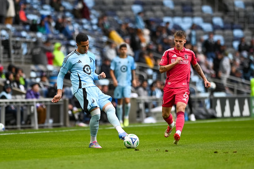 Minnesota United center back Nicolas Romero
